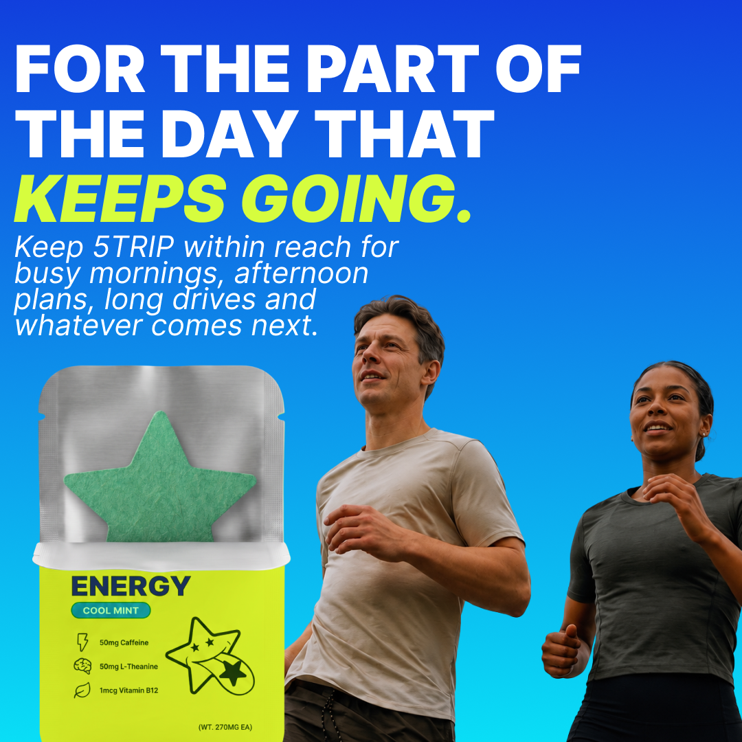 5TRIP Energy – Caffeine + L-Theanine (Cool Mint) 30pk