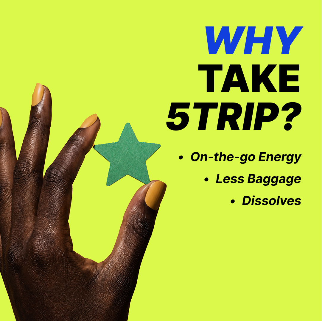 5TRIP Energy – Caffeine + L-Theanine (Cool Mint) 30pk
